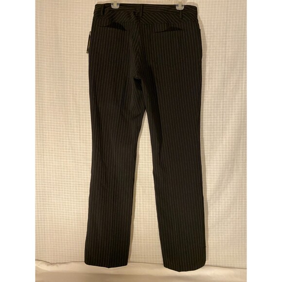 Nicole by Nicole Miller Black Pin Stripe Pants Size 10 NWT - Picture 2 of 7